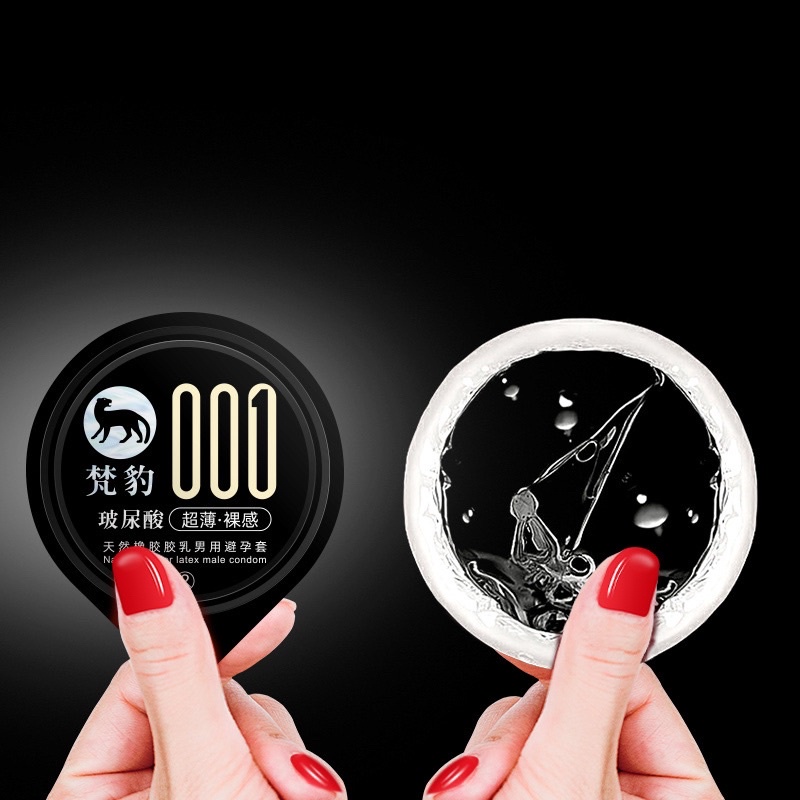 Bao cao su FANBAO Đen 001 siêu mỏng,siêu nhiều gel, gốc nước hương vani Hộp 10bcs