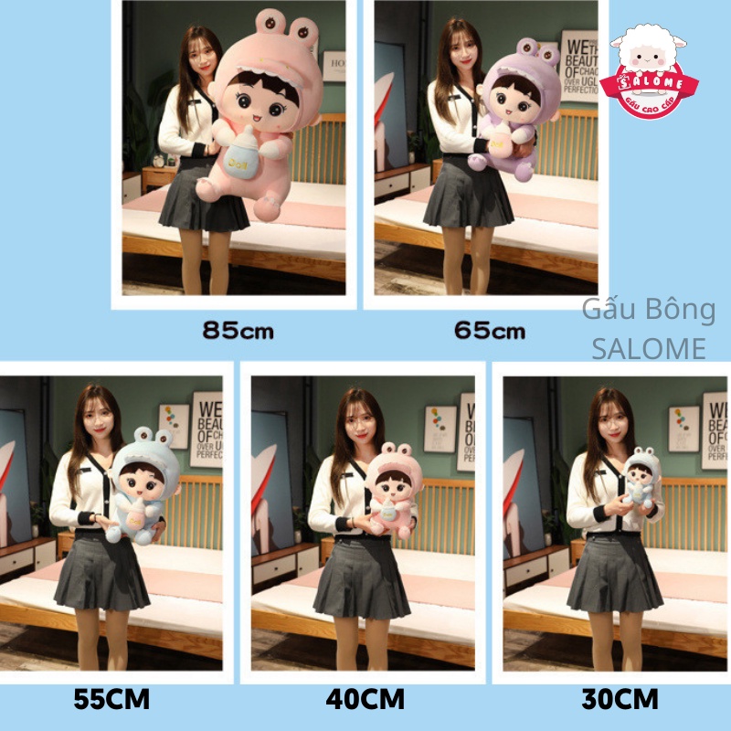 Gấu Bông Em Bé Khủng Long Ôm Bình Sữa SALOME tp HCM