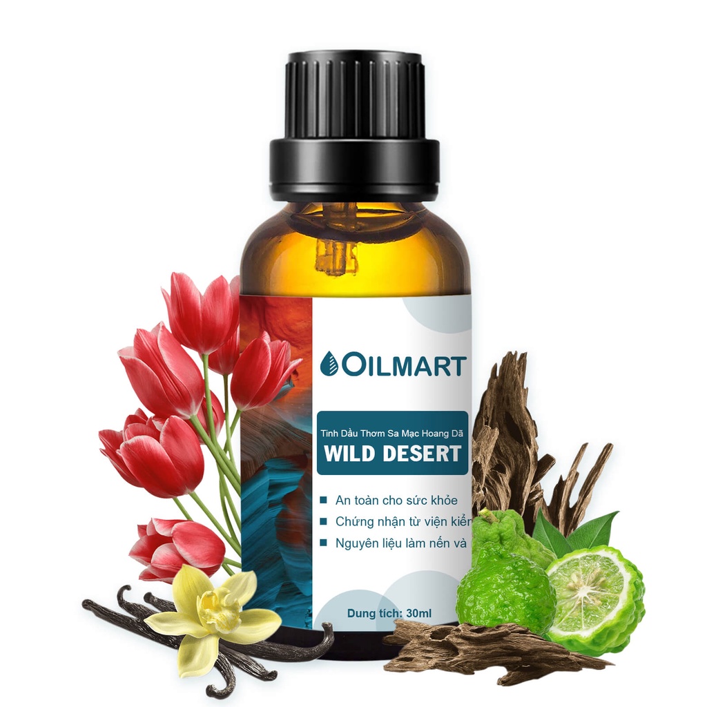 Tinh Dầu Thơm Oilmart Wild Desert Essential Oil Blend Sa Mạc Hoang Dã 10/30ml