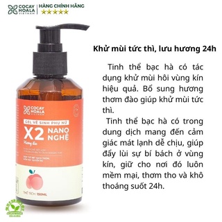 Dung dịch vệ sinh phụ nữ x2 nano nghệ 150ml cocayhoala - ảnh sản phẩm 8