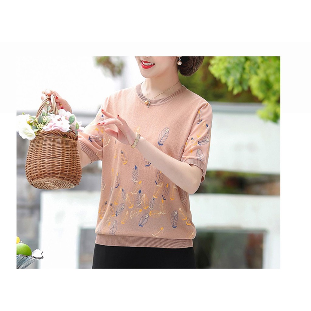 ÁO SƠ MI TRUNG NIÊN ĐẸP_thun lá cây_hàng loại 1