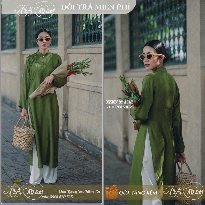 Áo Dài Cách Tân Nữ Dáng Suông Tay Dài LD25