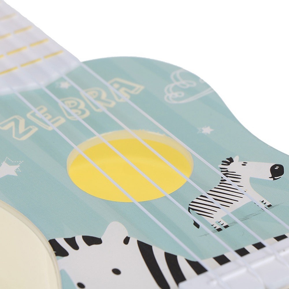 1 Đồ Chơi Đàn Ukulele Mini Họa Tiết Hoạt Hình Cho Bé