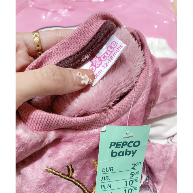 Áo lông hươu hàng xuất dư xịn cho bé gái