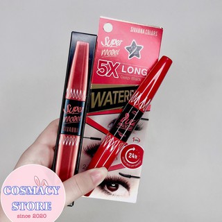 Mascara x5 sivanna 2 đầu chuốt dài dày cong mi