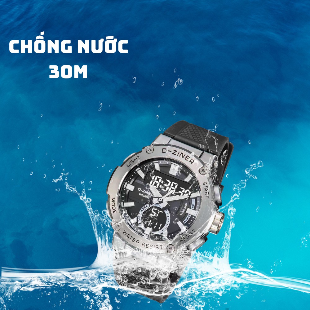 Đồng Hồ Điện Tử Nam Thể Thao DZINER DZ8279 Chống Nước 30M Chính Hãng
