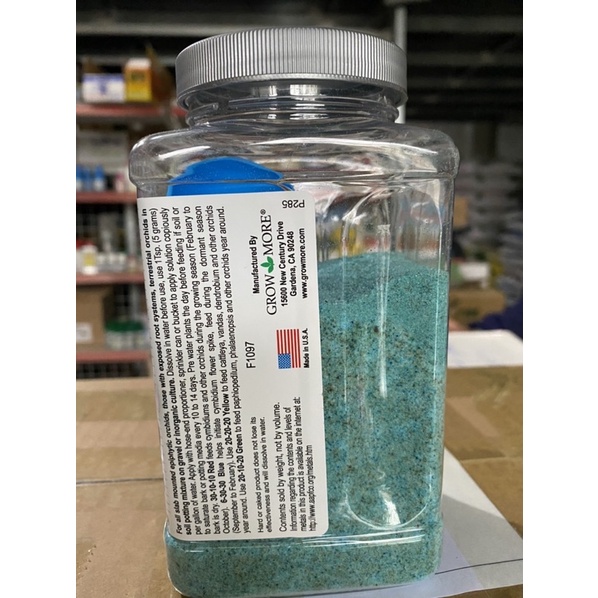 Phân bón Grow More Orchid 6-30-30 (567gr) nhập khẩu Mỹ chuyên dùng cho hoa Phong Lan