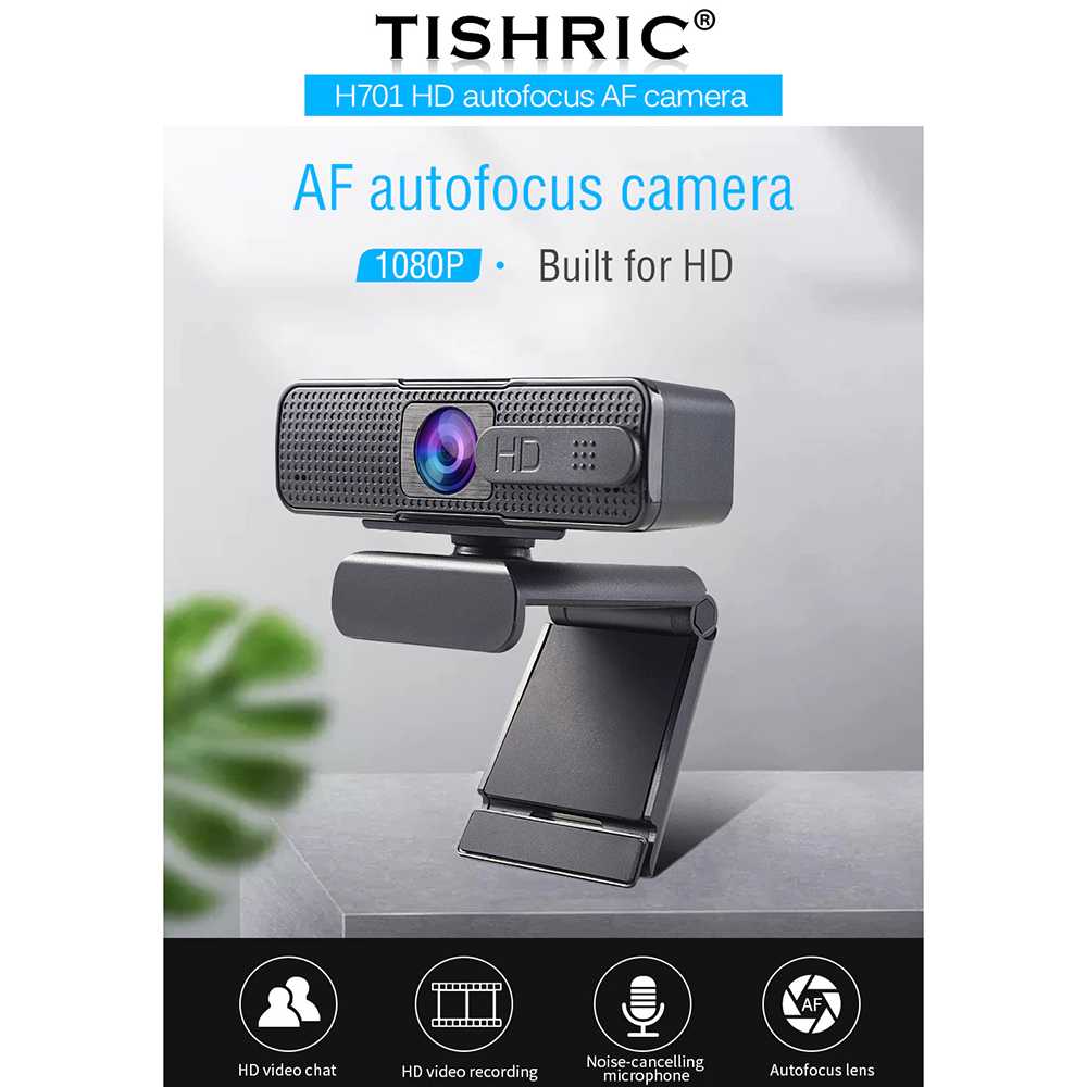 Webcam Tishric Tự Động Lấy Nét 1080p Với Mic - H701 | BigBuy360 - bigbuy360.vn