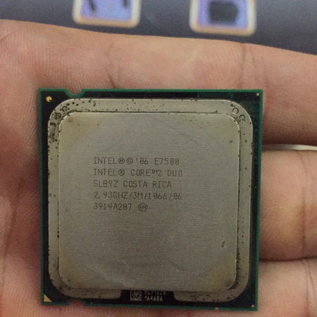 Cpu core 2 duo E7500 socket 775 xung 2.93Ghz