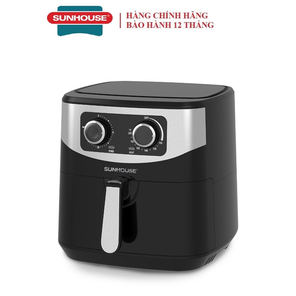 Nồi chiên không dầu Sunhouse SHD4062/SHD4026, Dung tích 6 lít - HÀNG CHÍNH HÃNG [BH 12 THÁNG]