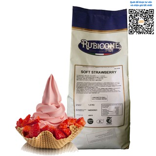 Bột làm kem tươi, gelato vị Dâu Tây Rubicone Soft Strawberry