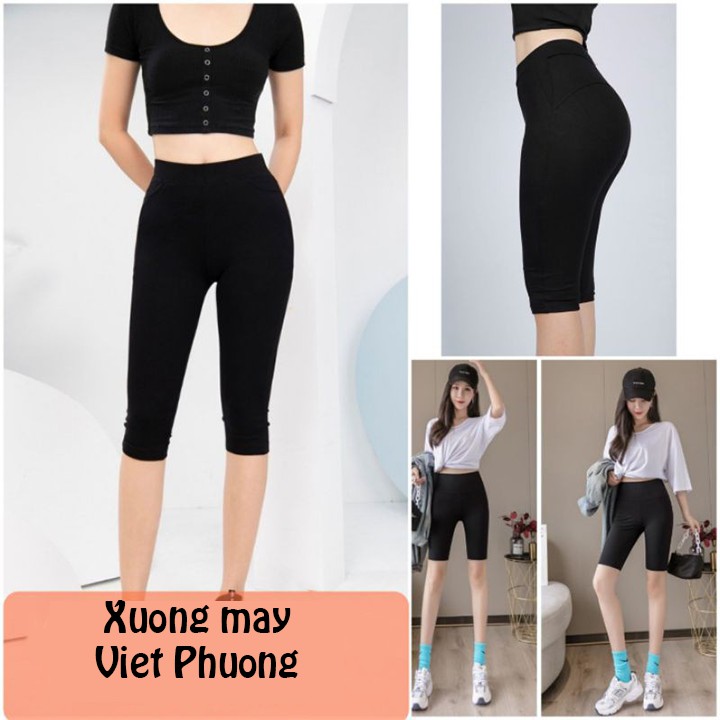 (Có Size to tới 80kg) Quần Legging Lửng Nữ 🌸 Legging ngố nâng mông SIÊU HOT 🌸 | BigBuy360 - bigbuy360.vn