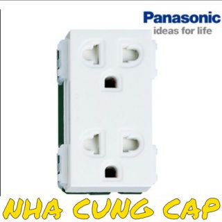 (GIÁ HỦY DIỆT) Ổ CẮM ĐÔI PANASONIC CÓ MÀN CHE