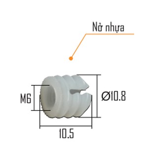 Bộ ốc liên kết trụ sắt 3CT(10bộ)