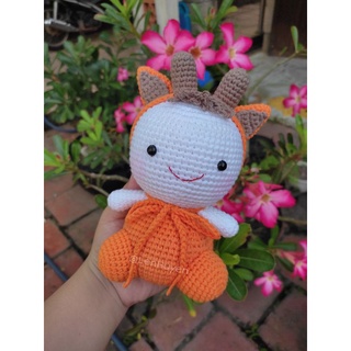 Thú bông trâu len handmade nhỏ xinh 20cm