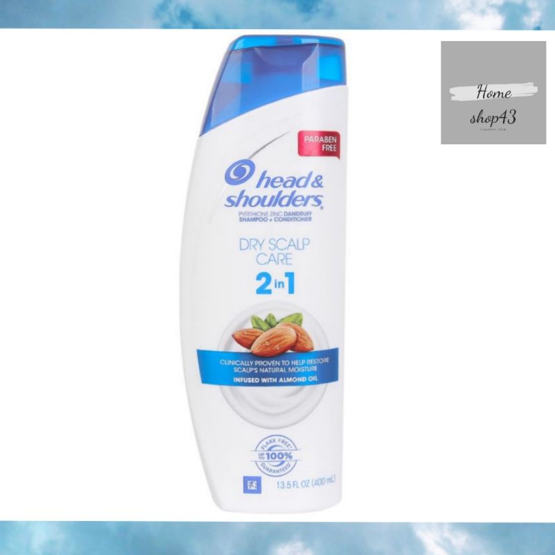 (Mẫu Mới) Dầu Gội và Xả Head &amp; Shoulders Dry Scalp Care Dành cho tóc khô 400ml