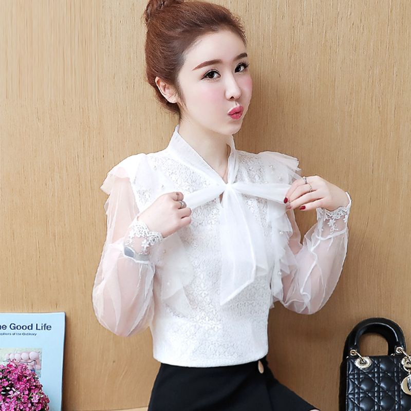 Áo Sơ Mi chiffon Tay Ngắn / Dài Phong Cách Phương Tây Thời Trang Mùa Hè Mới