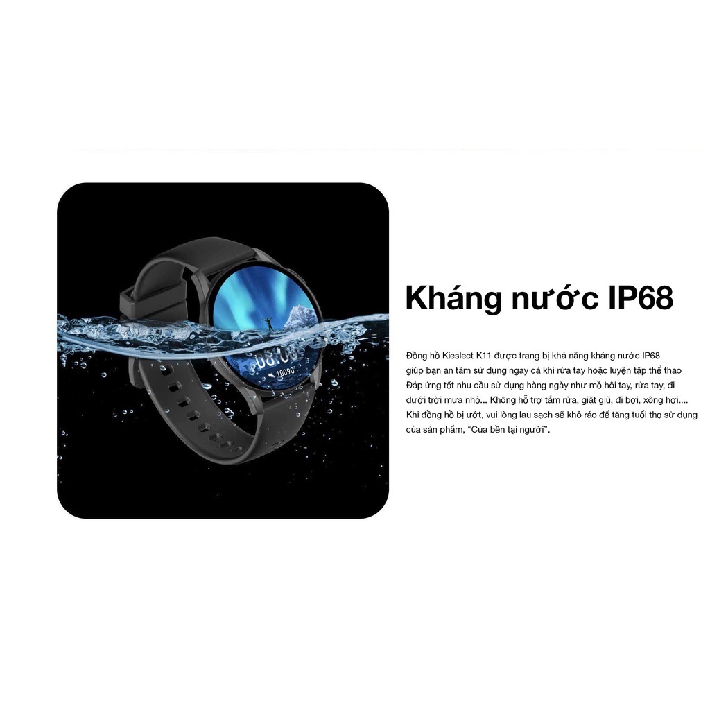 APP Glory Fit| Đồng hồ thông minh Xiaomi Kieslect K11 - Bản Quốc Tế YFT2023EU - MiHouse