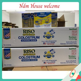 Sữa bột pha sẵn Riso Opti Gold Colostrum 🌞Freeship🌞 Thùng 48 hộp x 110ml [Date mới]
