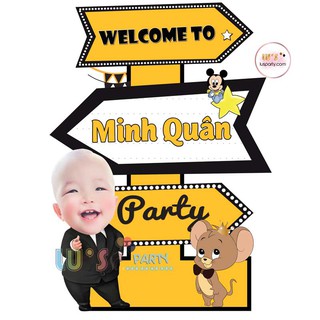 Cây welcome để bàn_Trang trí sinh nhật bé