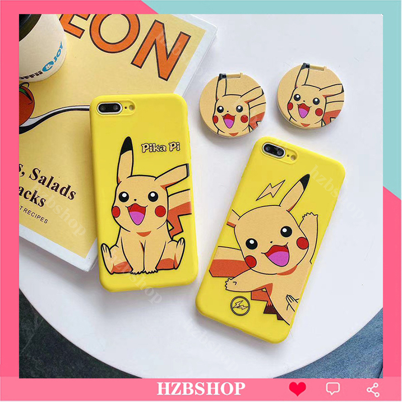 OPPO Ốp Lưng Tráng Gương Hình Pikachu Đáng Yêu Cho Realme C17 C15 C12 C11 C3 C2 C1 Realme 5 5i 5s 6i 7i 7 2 Pro R11S R11 R9S