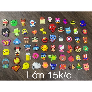 Combo 10 jizbit sticker gắn dép ngẫu nhiên