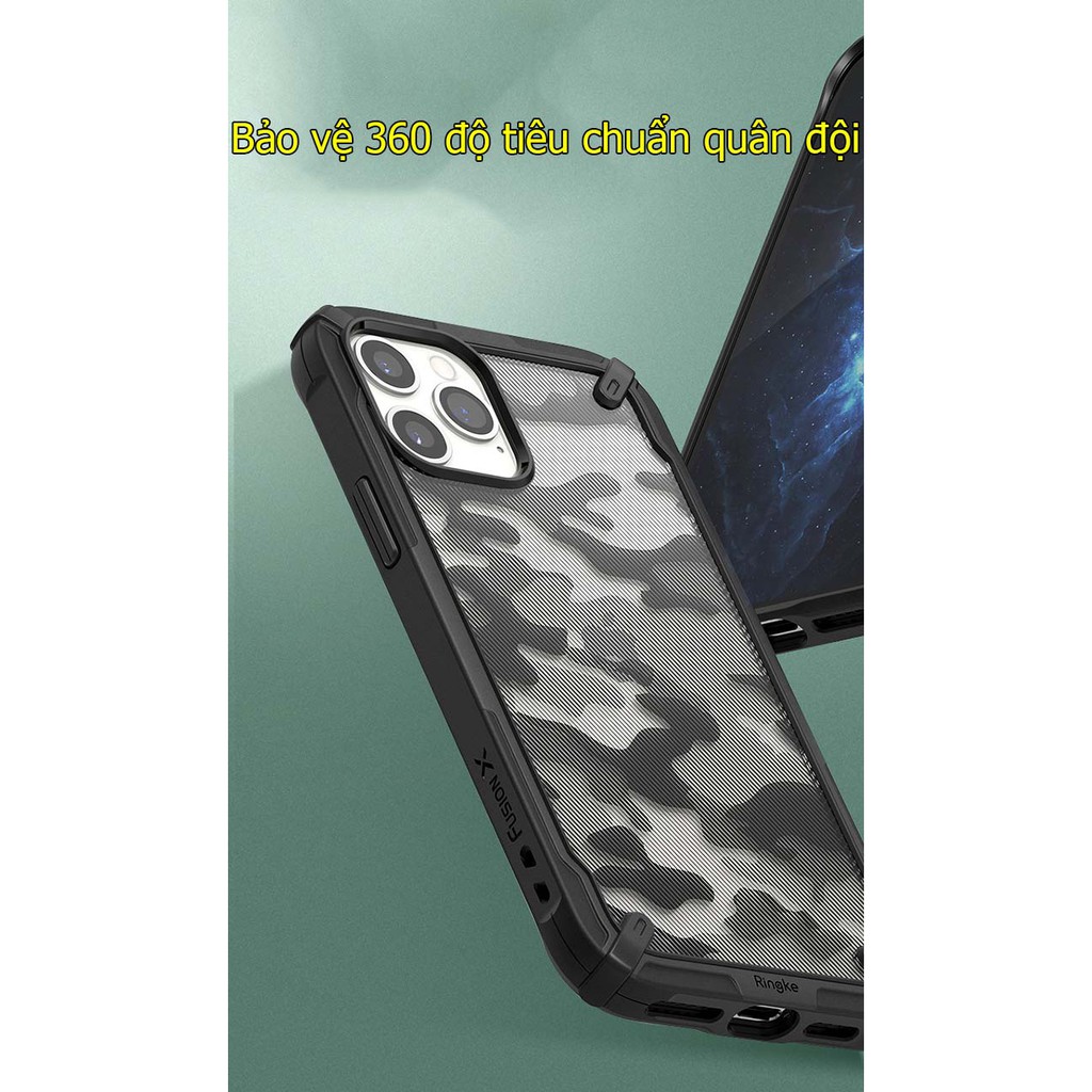 [XẢ HÀNG] Ốp iPhone 12 pro max Ringke Fusion X Camo Hàn Quốc