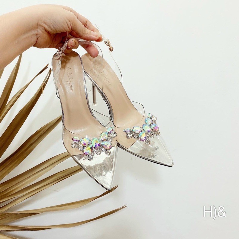 GÓT ĐŨA MICA MŨI NHỌN ĐÍNH ĐÁ 9p