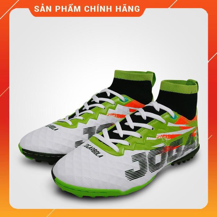 (Chính hãng) Giày đá bóng Jogarbola Tropico 9018 (White Green Black)