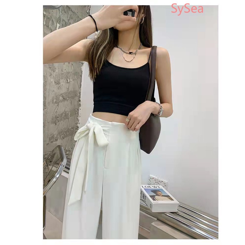 Quần Lưng Cao Đính Nơ Thời Trang Mùa Hè Hàn Quốc Cho Nữ