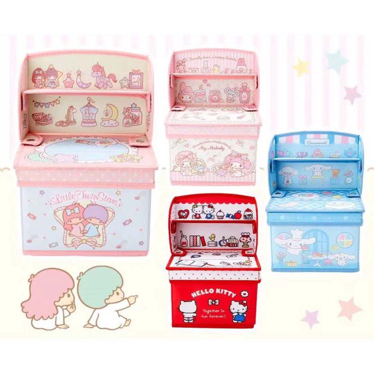 Hộp Đựng Đồ Hai Tầng Hình Hello Kitty Xinh Xắn Tiện Dụng