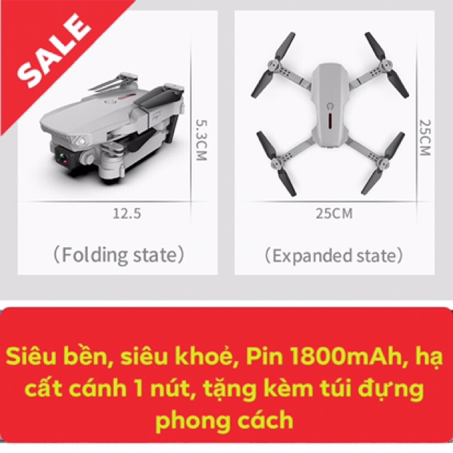 Pin flycam dùng lượng 1800mAh - Phù hợp flycam E88