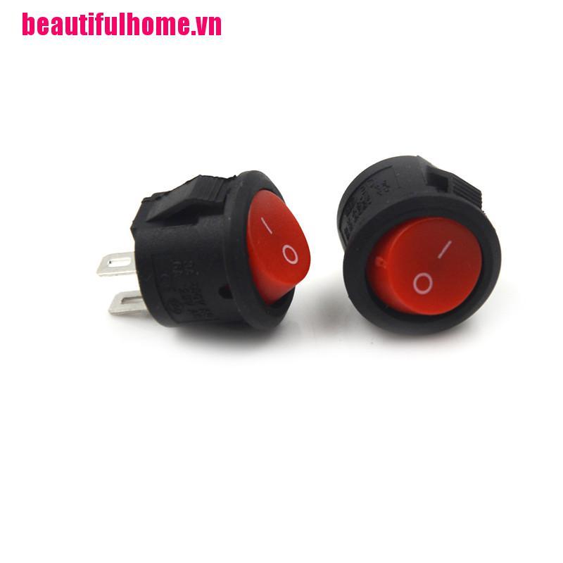 Bộ 10 Công Tắc On-Off 2 Pin Tròn 16mm 3a /
