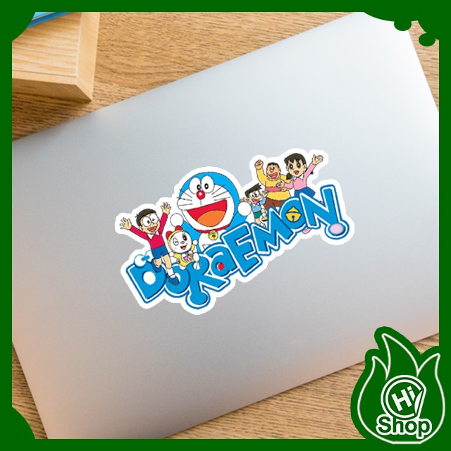 [Bộ 2 Sticker] Hình Dán Sticker Doraemon Loại Lớn | Dán Nón Bảo Hiểm, Điện Thoại, Laptop, Bình Nước