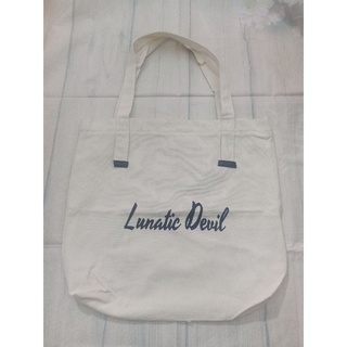 Túi vải canvas Ulzzang Lunatie( khoá+ ngăn phụ)