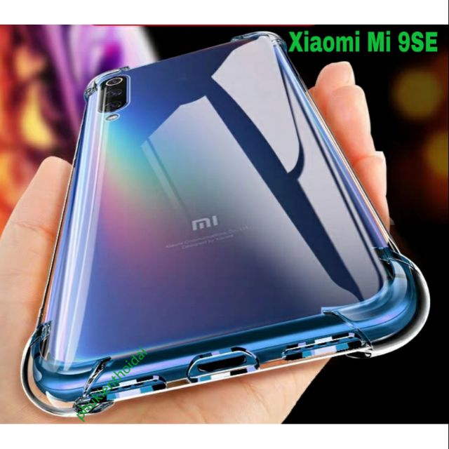 Ốp lưng Xiaomi Mi 9SE dẻo trong suốt Lồi 4 Góc siêu bảo vệ máy hạn chế ố vàng