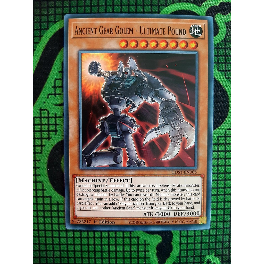 Thẻ Bài Mint90 Yugioh Monster Ancient Gear Golem - Ultimate Pound - Common