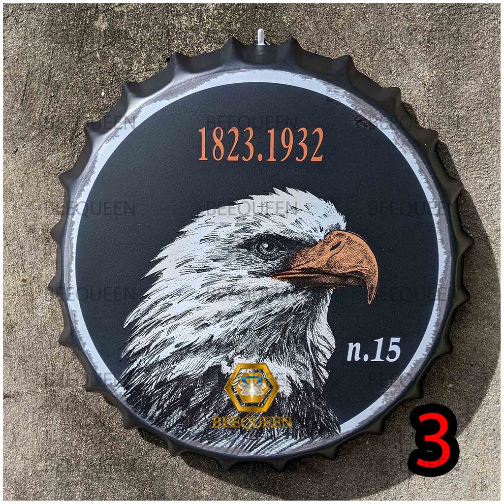 30 Mẫu Nắp Bia Kim Loại 30cm Trang Trí Cửa Hàng Tặng Kèm Phụ Kiện