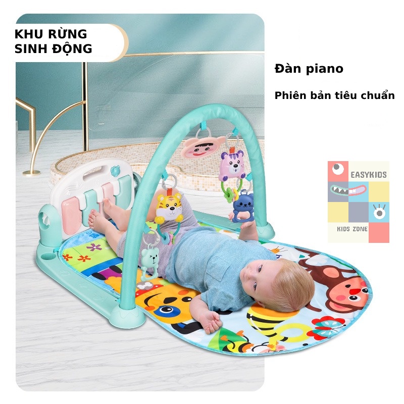 Thảm nhạc, Thảm nhạc cho bé nằm chơi giúp phát triển thính giác thị giác EASYKIDS