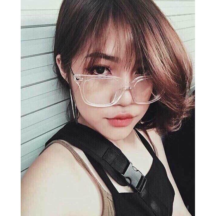 Mắt Kính Gọng Cận Gọng Bạc Trong Suốt K25 Thời Trang Cực Đẹp - Hazo
