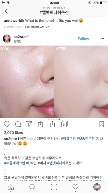 Phấn Nước Missha Velvet Finish Cushion | BigBuy360 - bigbuy360.vn