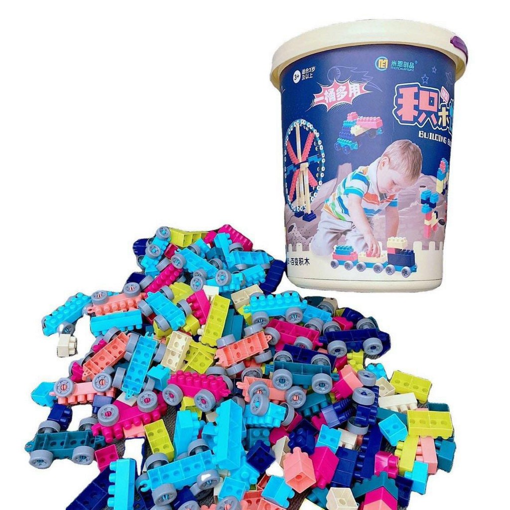 Đồ Chơi Lego Xô 198 Chi Tiết Lắp Ráp Cho Bé, An Toàn Cho Bé Và Giúp Bé Phát Triển.