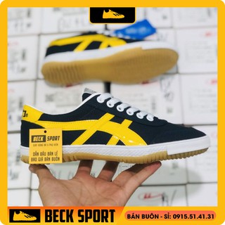 Giày Bata Chính Hãng Warrior Siêu Phủi Xanh Than Viền Vàng