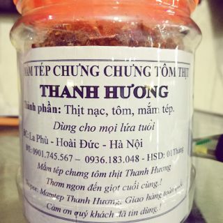 Mắm tép chưng tôm thịt nhà Thanh Hương