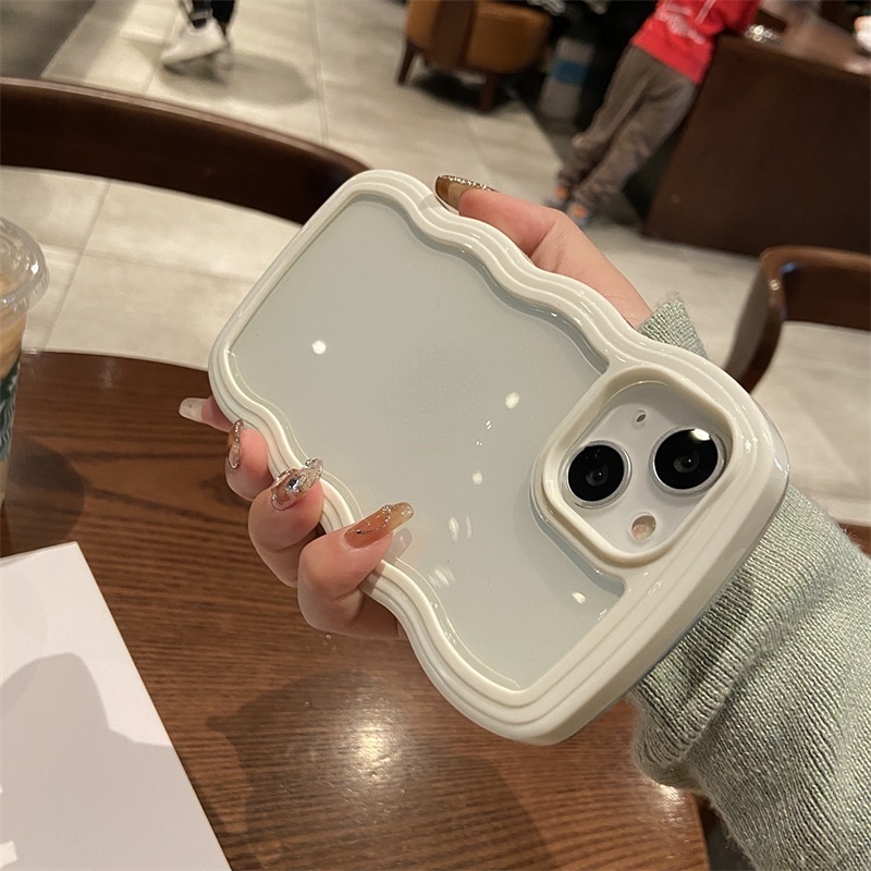 Ốp Điện Thoại Silicone Mềm Trong Suốt Họa Tiết Trái Tim Cho iPhone 14 13 Pro Max 12 11 Pro XS Max X XR