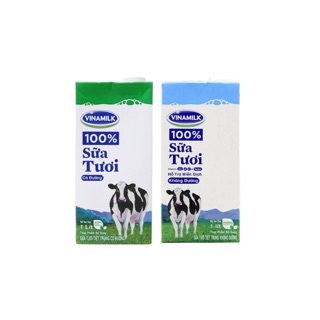 Sữa tươi Vinamilk 1 lít có đường / không đường