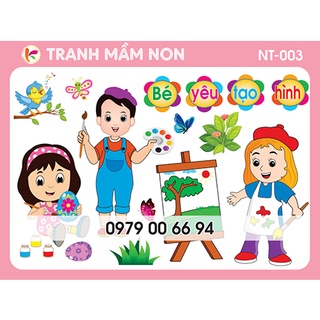 Decal mầm non - góc nghệ thuật nt-003