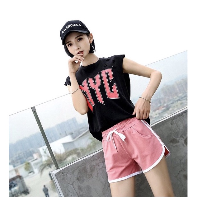 quần đùi nữ chạy viền 2 bên hông thun cotton mềm mịn co giản 38kg-60kg | BigBuy360 - bigbuy360.vn