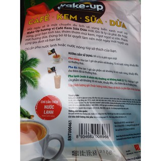 Cà phê kem sữa dừa Wake Up 456g
