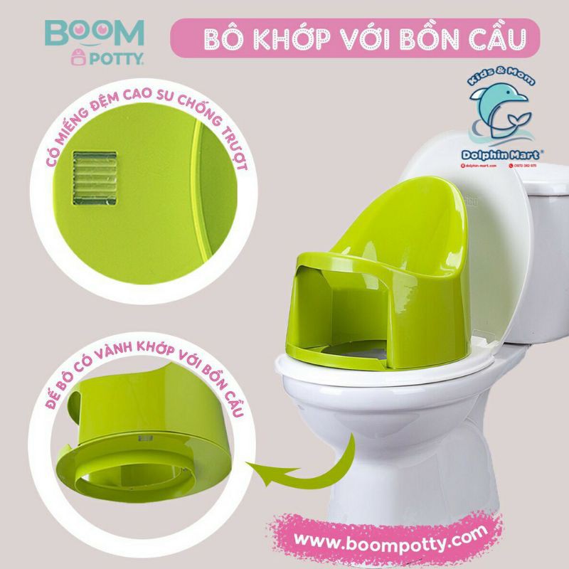 Bô cho bé ,Bô Boom Potty vệ sinh cho bé từ 7 tháng đến 4 tuổi